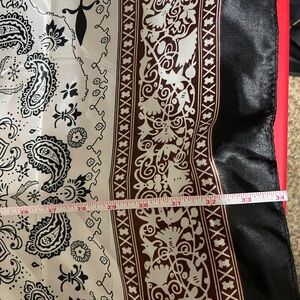 Black and Brown Paisley Scarf